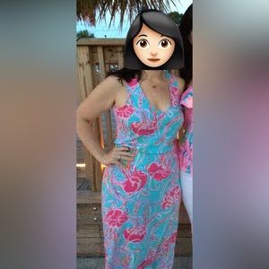 Lilly Pulitzer jellies be jammin maxi dress medium